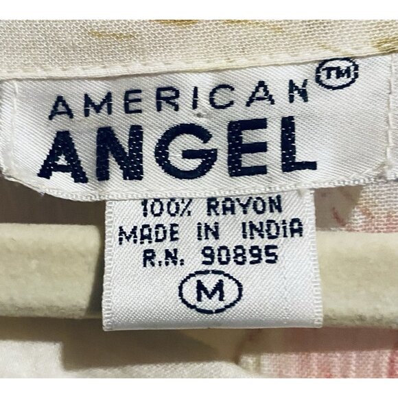 American Angel Dress Womens Medium Floral Lace Up Cottagecore Romantic Prairie - Picture 5 of 6